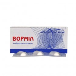 Вормил (аналог Альдазол, Альбендазол) жевательные таблетки 400 мг N3 в Каспийске и области фото